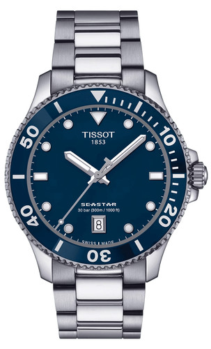 Tissot seastar 1000 blue - blue, dial