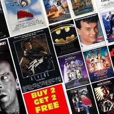 Movie Posters 80s Classic Retro Vintage Prints Films Wall Art Pictures Poster