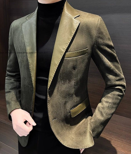 Men faux suede suit - men,