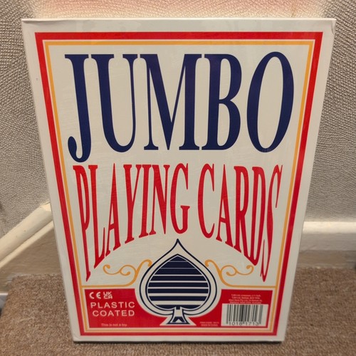 Jumbo playing cards aprox x - playing, 28