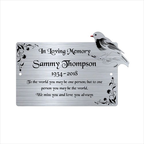 Bench memorial plaque - bench,