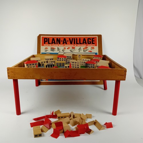 Vintage wooden plan village - vintage, plan-a-village