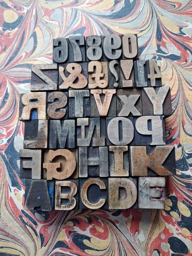 Vintage wooden letterpress - wooden,