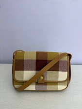 Boden Tan Brown Check Structured Cross-Body Bag New Without Tags