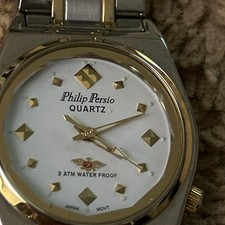 Philip Persio Professional 3ATM Water Proof Watch Gold and Silver Tone