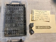 ULTRA RARE 48 POINT S&B GRANBY CAMEO COMPLETE A-Z TITLING LETTERPRESS PRINT TYPE