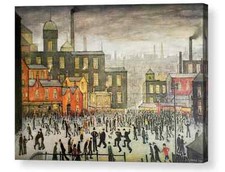 LS LOWRY "OUR TOWN" REPRO