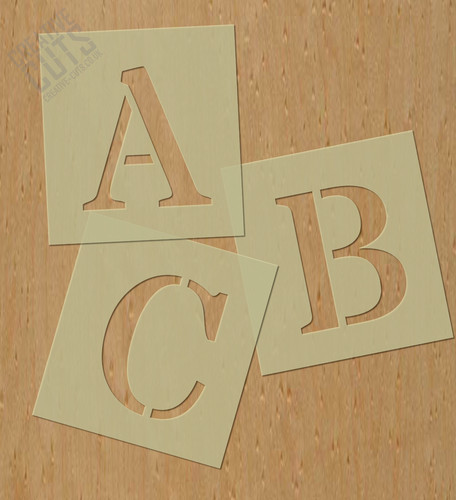 Individual letter stencils - individual,