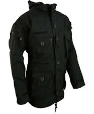British Army Black Special Forces SAS Style Assault Hooded Smock Jacket