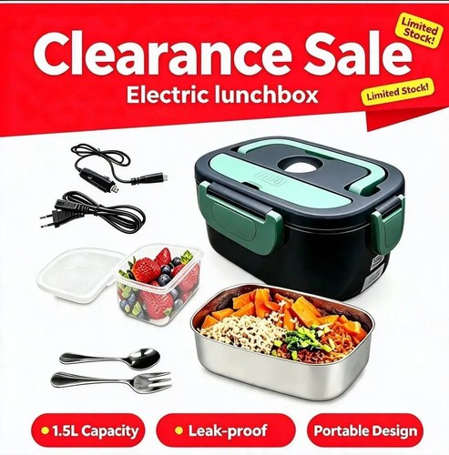 Electric heated lunch box - electric,