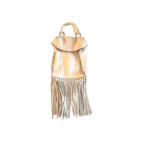 Zara leather fringe handbag - zara,