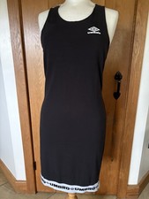 Black Umbro Sports Tennis Dress 10 12