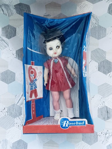 Rosebud doll vintage 50s - -,
