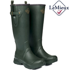 LeMieux Womens Stride Wellington Neoprene Boots Waterproof Oak Muck Wellies Size