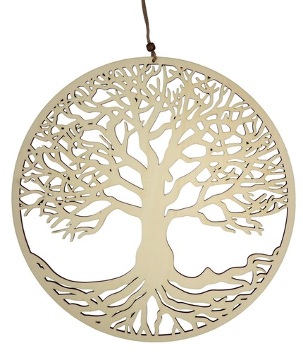 Wooden tree life wall - wooden, of
