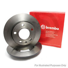 2x Brake Discs Solid For VW