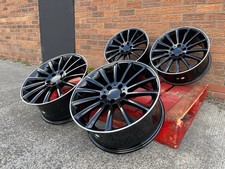 X4 18" A45 ALLOY WHEELS MERCEDES A CLASS RIMS CLA RIMS BLACK PL SERIES AMG 5x112