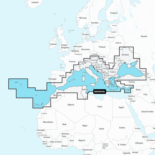 Navionics large chart eu643l - large, chart: