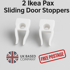 2x Sliding Door Stoppers for IKEA PAX (128866) – PETG 3D Printed Replacement