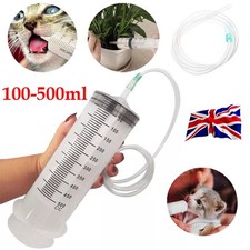 100-500ML Clear Large Plastic Syringe Scale Tube Hydroponics Nutrient Measuring