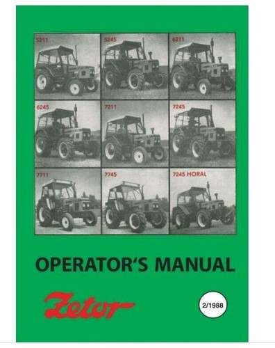 Zetor 5211 7745 operators - 5211,