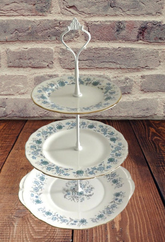 Vintage tier cake stand - cake,