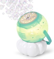 Portable Bubble Machine Rechargeable for Kids 20000+ Bubbles Per Minute Green