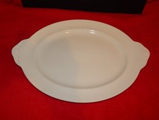 Johnson Bros Pareek Art Deco Ivory Oval Serving Platter Plate