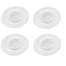 Sink Strainer Stopper Basket Drain Bathtub Net Catch HAIR Plastic 4pk