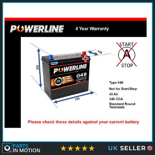 Battery fits mazda mx5 1 - mx5, 1.6