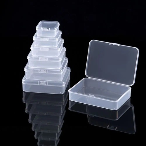 Mini square clear plastic - square,