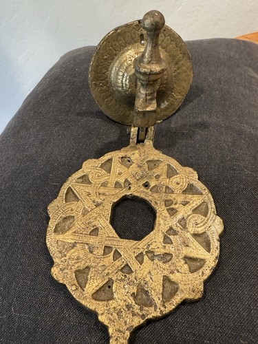 Vintage stately solid brass - solid,