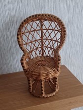 Vintage Peacock Chair Wicker