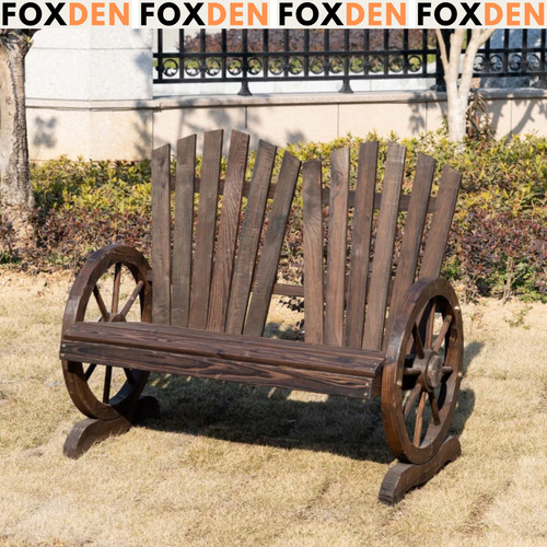 Seater wooden garden bench - 2,