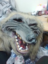 Wolf Mask, Grey Latex