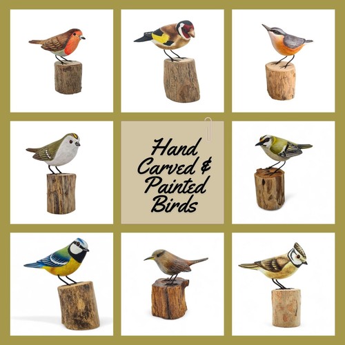Hand carved bird - hand,