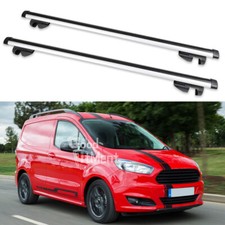48" Lockable Roof Rack Cross Bars Bicycle Cargo Carrier For Ford Transit Courier