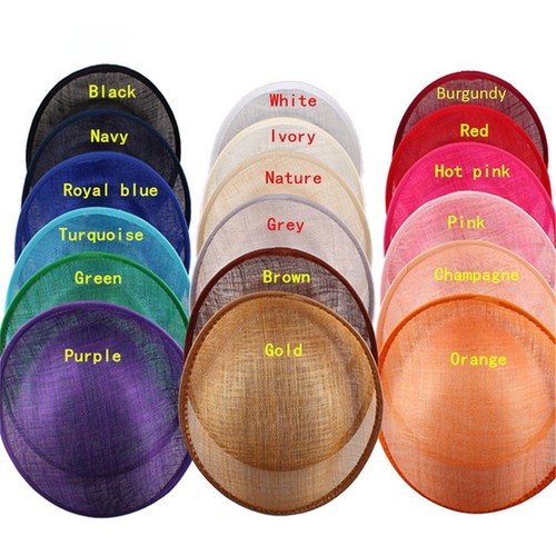Rounded scoop sinamay hat - sinamay, base