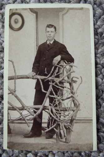 Cdv photo young man - cdv, in