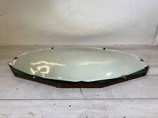 Art Deco 1930s Frameless Mirror Antique Over Mantle Bevelled Large 73cms x 48cms