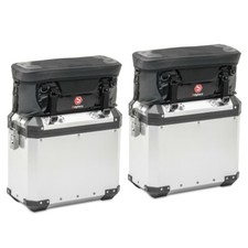 2x Aluminium Pannier Lid Bag