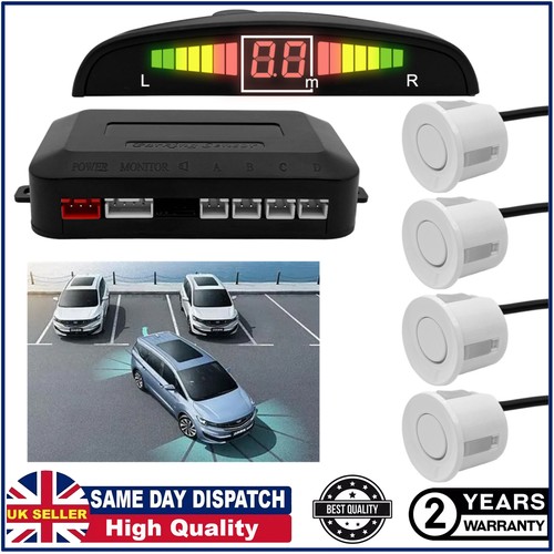 White reversing sensors kit - white,