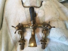 Solid Brass Antique Bath And Shower Taps.
