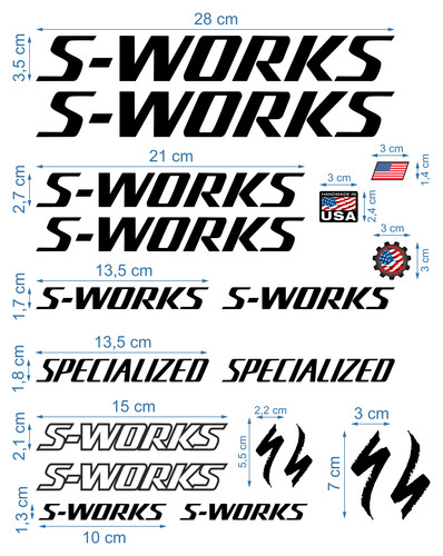 Works die cut decals - s-works,