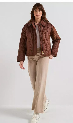 Barbour brown quilted - brown,
