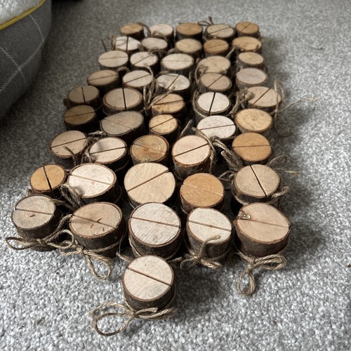 Rustic wooden table card - 46,