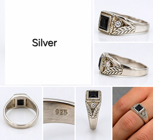 925 sterling silver signet - sterling,
