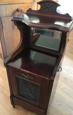 FOR REFURB Victorian Mahogany Fall Front Coal Purdonium Cabinet