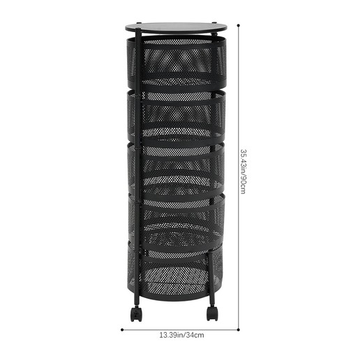 Rotating kitchen trolley cart - rotating,