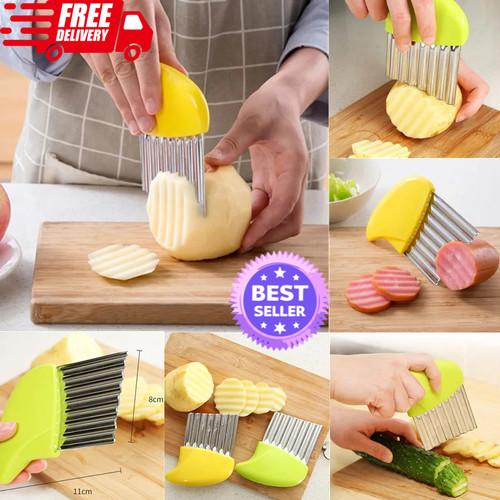 Crinkle cutter wavy vegetable - crinkle,